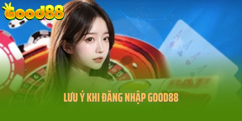 Một số lưu ý quan trọng khi tiến hành Đăng nhập Good88 